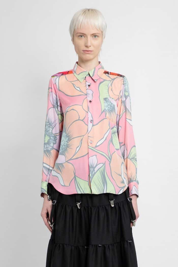 Comme Des Garons Floral Print Shirt