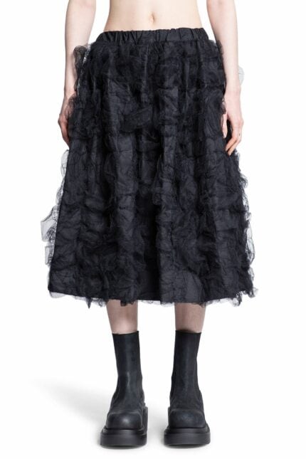 Comme Des Garons Gathered Ruffled Tulle Skirt