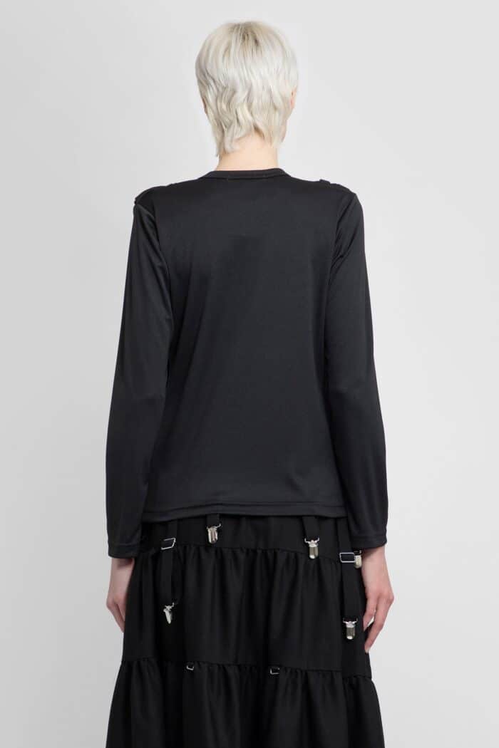 Comme Des Garons Ruched Gathering Long Sleeves T-shirt