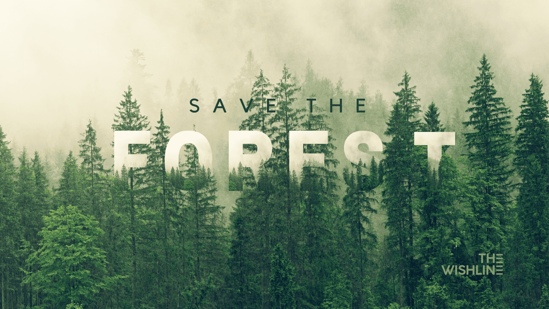 THE WISHLINE - Committed to Sustainable Fashion Banner - Save the Forest.