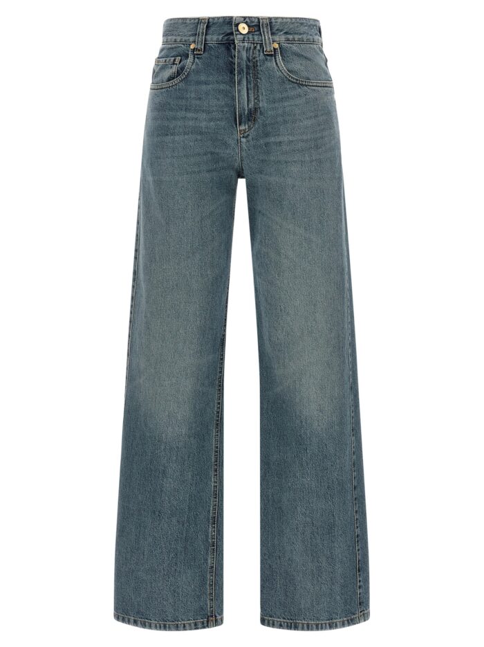 Brunello Cucinelli 'Contemporary Loose' Blue Jeans