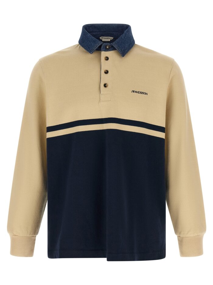j.w.anderson contrast collar polo shirt J.W.ANDERSON Contrast Collar Polo Shirt