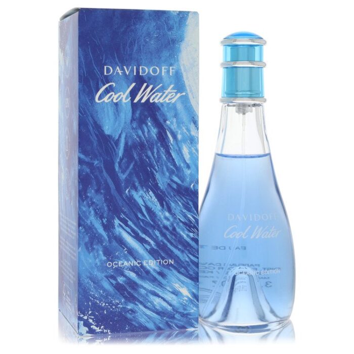 Cool Water Oceanic Edition By Davidoff - Eau De Toilette Spray 3.3 Oz - Image 1