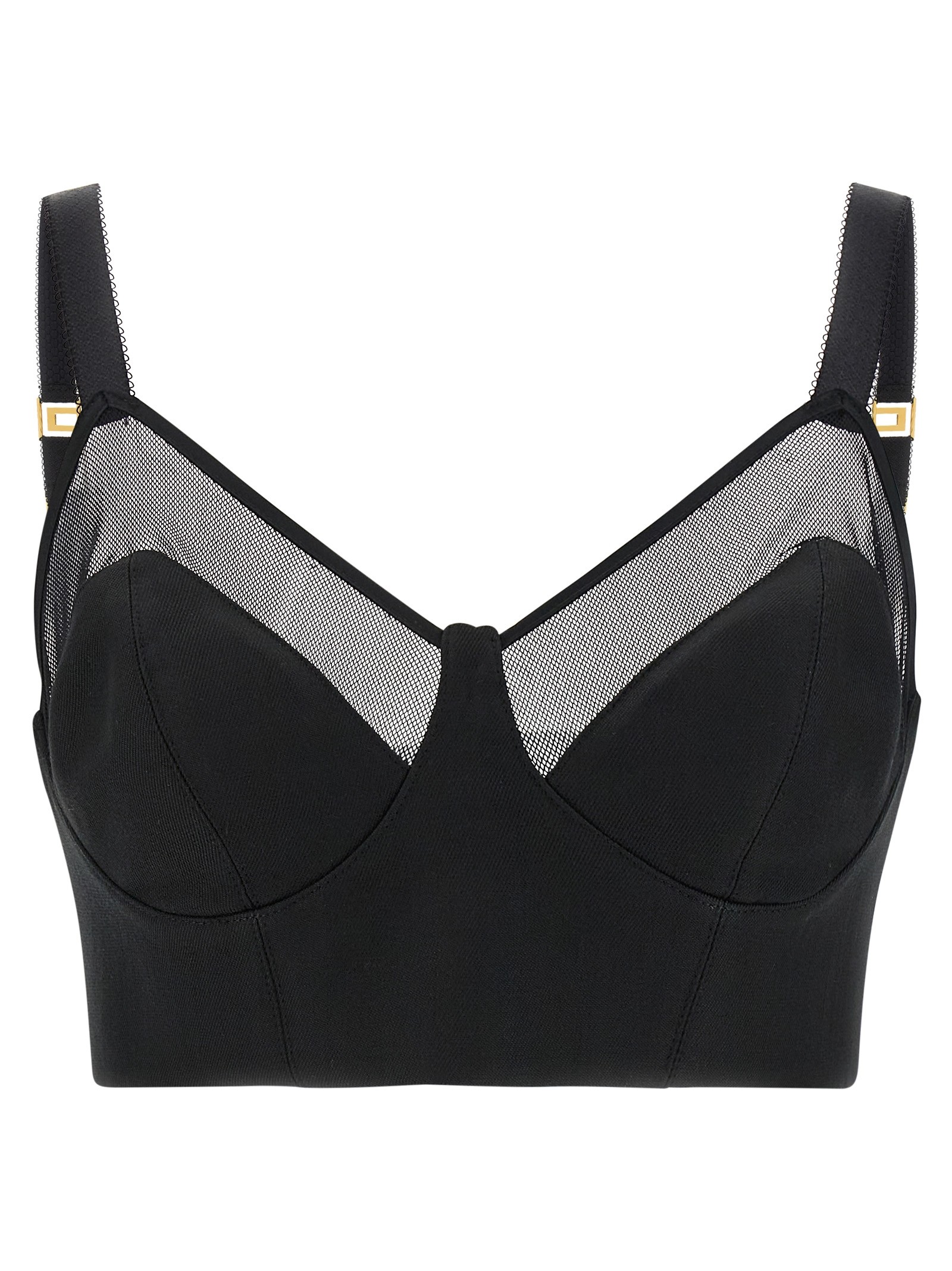Elisabetta Franchi Cool Wool And Tulle Top