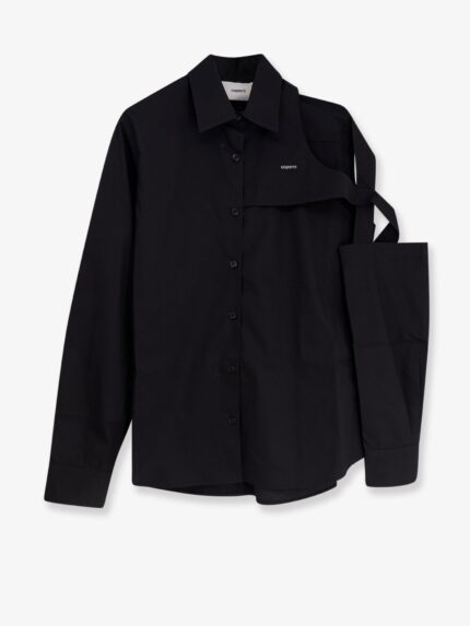 COPERNI Cotton Shirt With Metal Lettering Logo