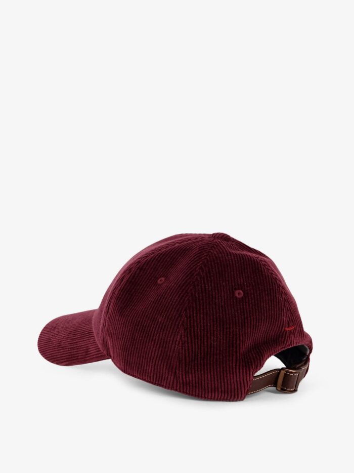 Brunello Cucinelli Corduroy Hat With Embroidered Logo