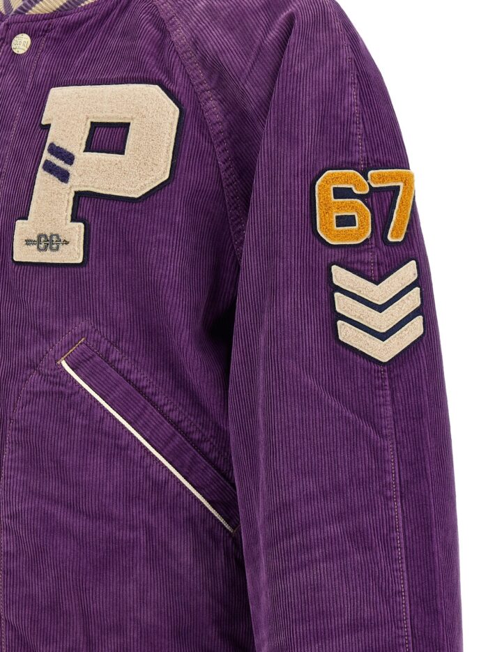 Polo Ralph Lauren Velvet Jacket With Flocked Logo Patch