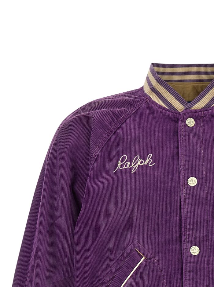 Polo Ralph Lauren Velvet Jacket With Flocked Logo Patch