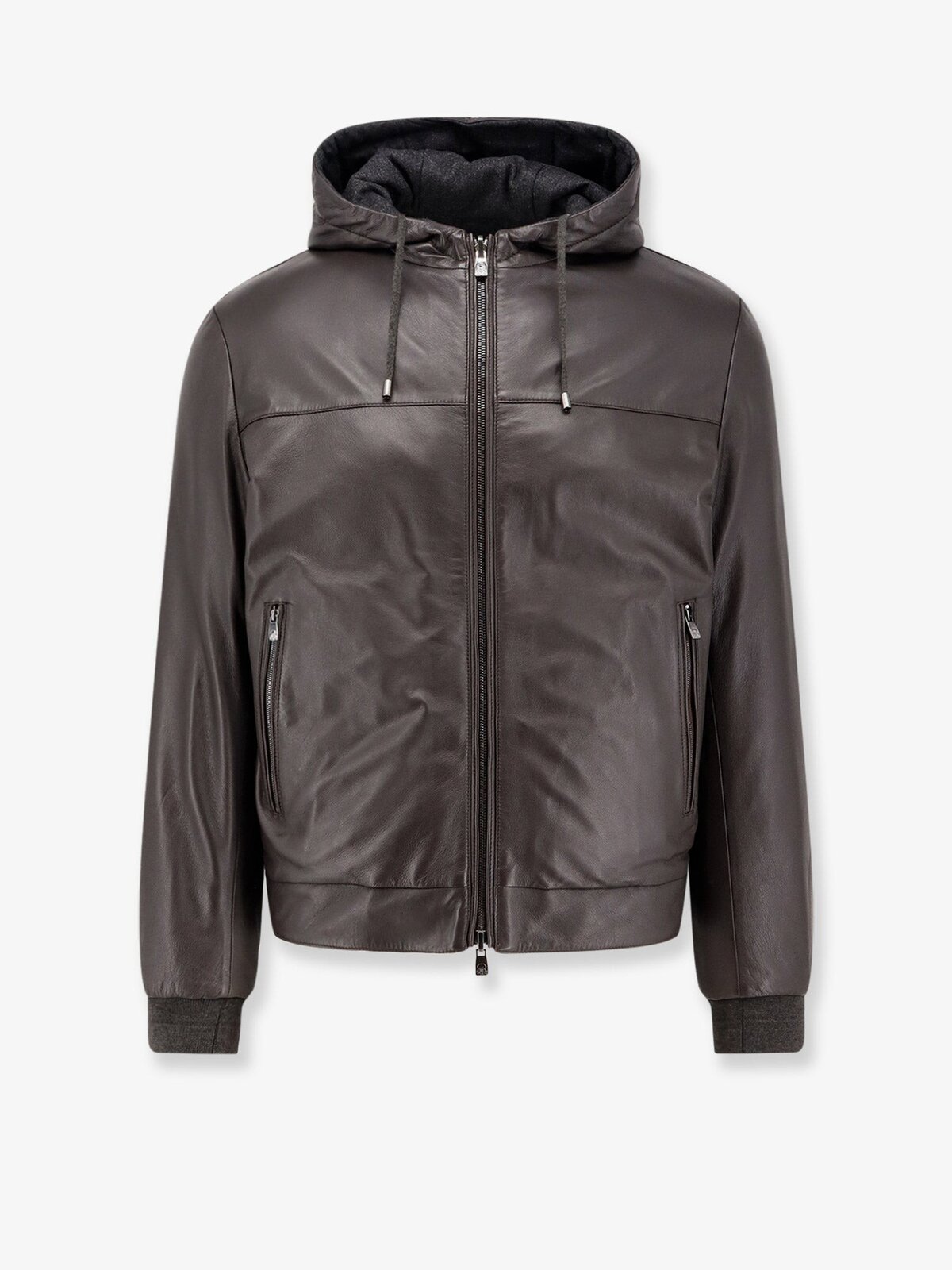 Corneliani Padded Reversible Leather Jacket