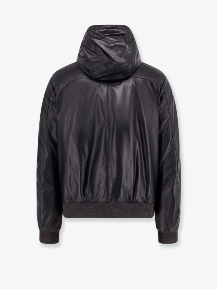 corneliani reversible padded leather jacket Corneliani Reversible Padded Leather Jacket