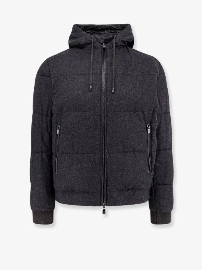 corneliani reversible padded leather jacket Corneliani Reversible Padded Leather Jacket