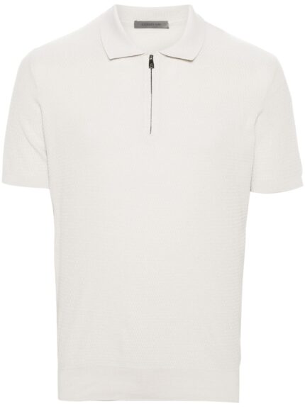 CORNELIANI Short Sleeve Jersey Polo Shirt