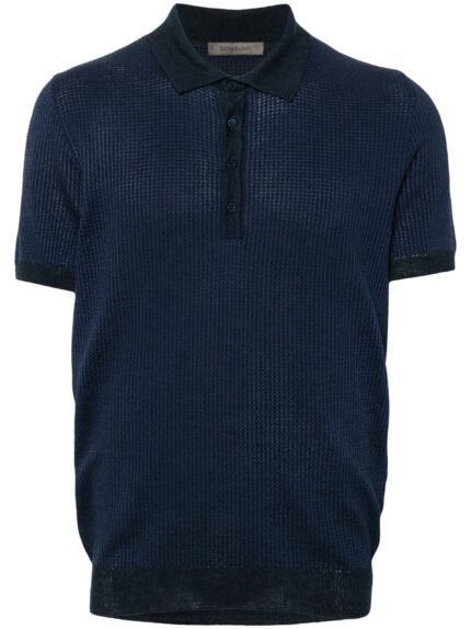 CORNELIANI Short Sleeve Jersey Polo Shirt