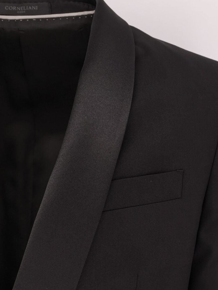 Corneliani Virgin Wool Tuxedo With Satin Lapel