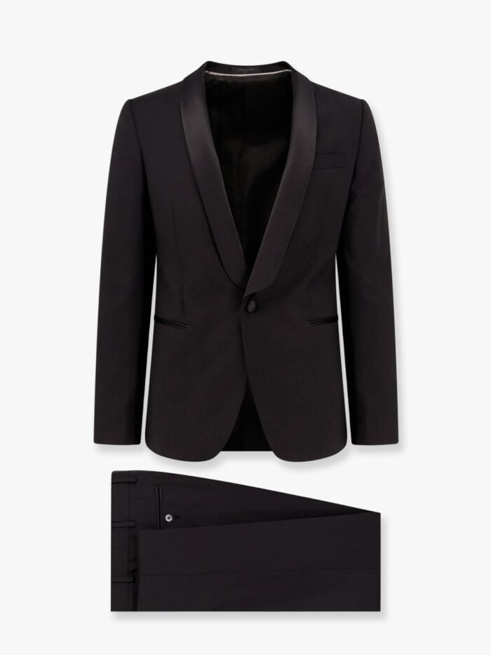 Corneliani Virgin Wool Tuxedo With Satin Lapel