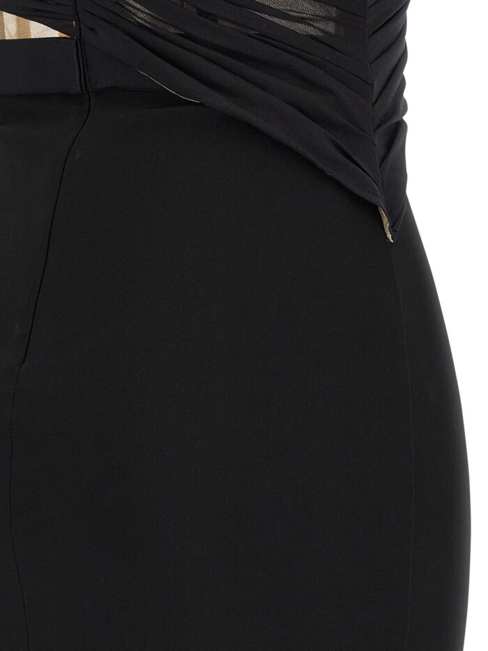 NENSI DOJAKA 'Corsetted Draped Maxi' Dress