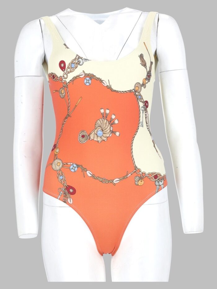 versace costume da bagno intero con stampa Versace Costume Da Bagno Intero Con Stampa