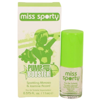 Miss Sporty Pump Up Booster By Coty - Sparkling Mimosa & Jasmine Accord Eau De Toilette Spray .375 Oz