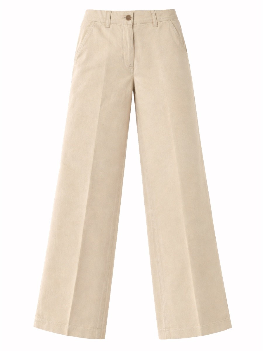 Aspesi Cotton And Linen Tailored Pants