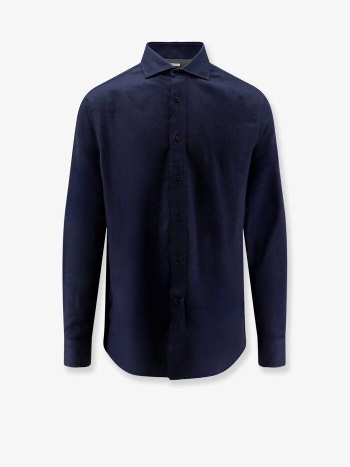 brunello cucinelli cotton and lyocell shirt Brunello Cucinelli Cotton And Lyocell Shirt