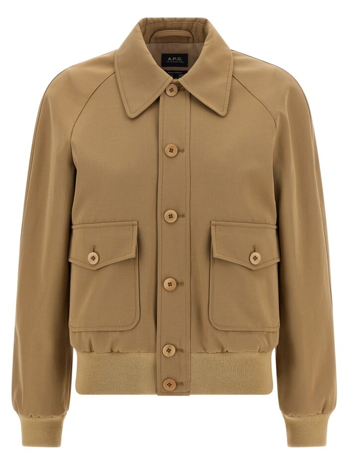 a.p.c. cotton and wool jacket A.P.C. Cotton And Wool Jacket