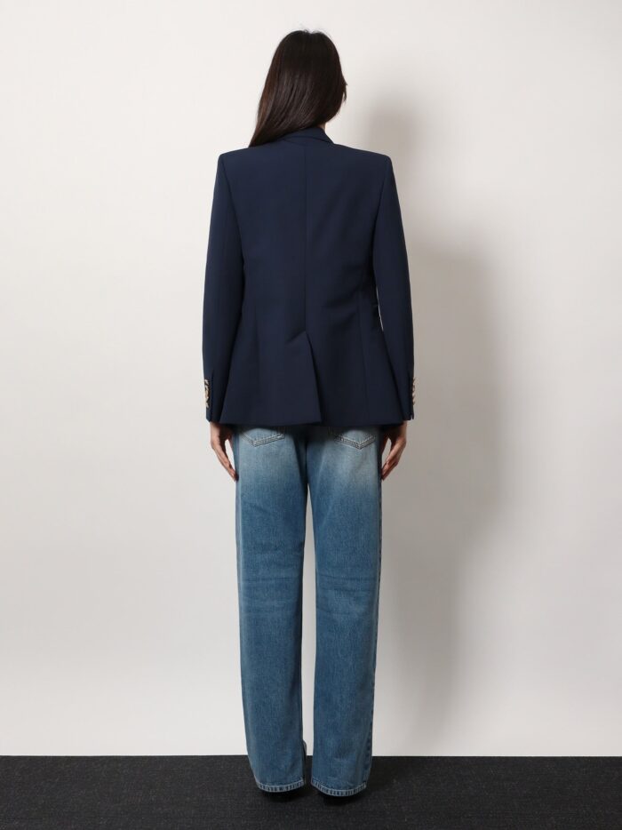 Cotton Blazer With Iconic Gucci Crest Buttons