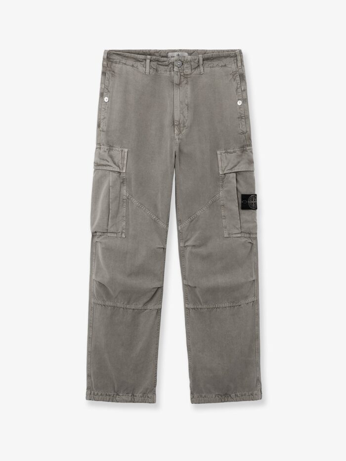 stone island cotton blend cargo pants Stone Island Cotton Blend Cargo Pants