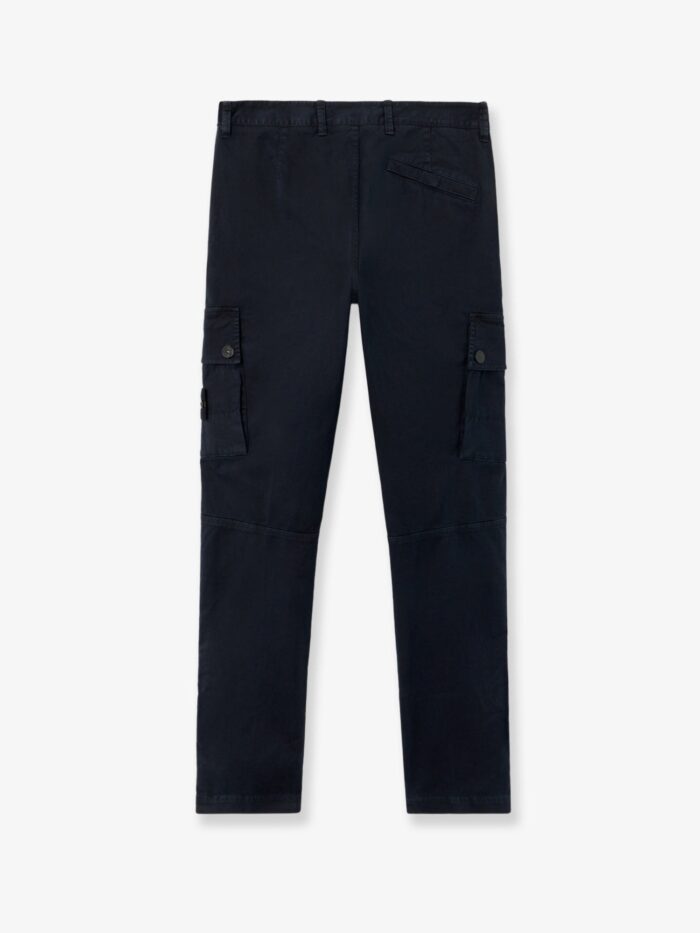 Stone Island Cotton Blend Cargo Trousers