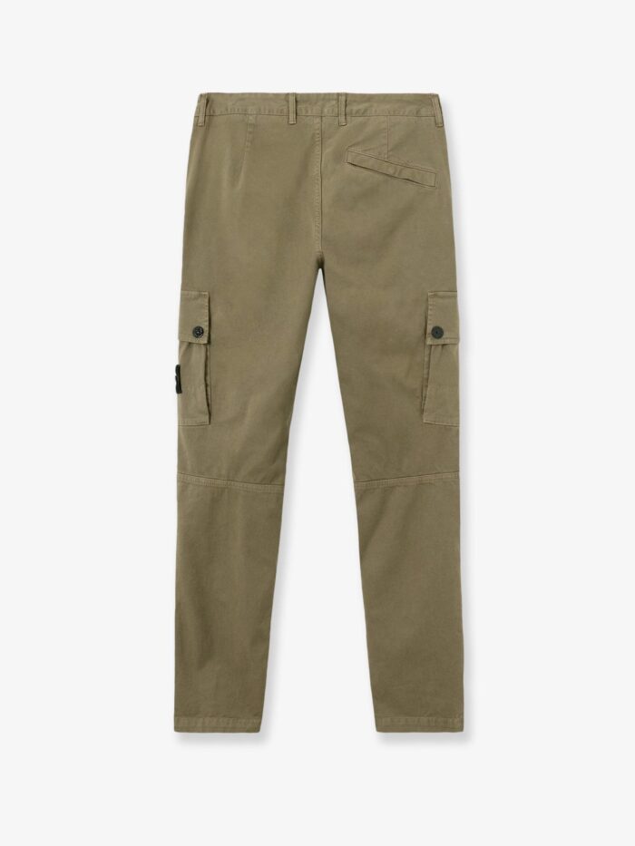 Stone Island Cotton Blend Cargo Trousers