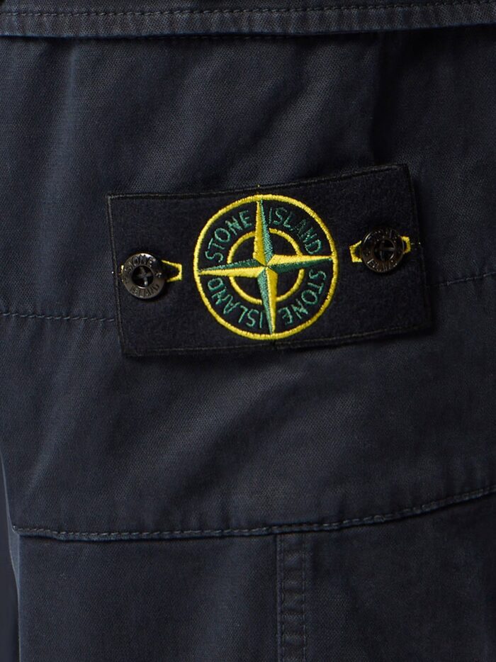 Stone Island Cotton Blend Cargo Trousers