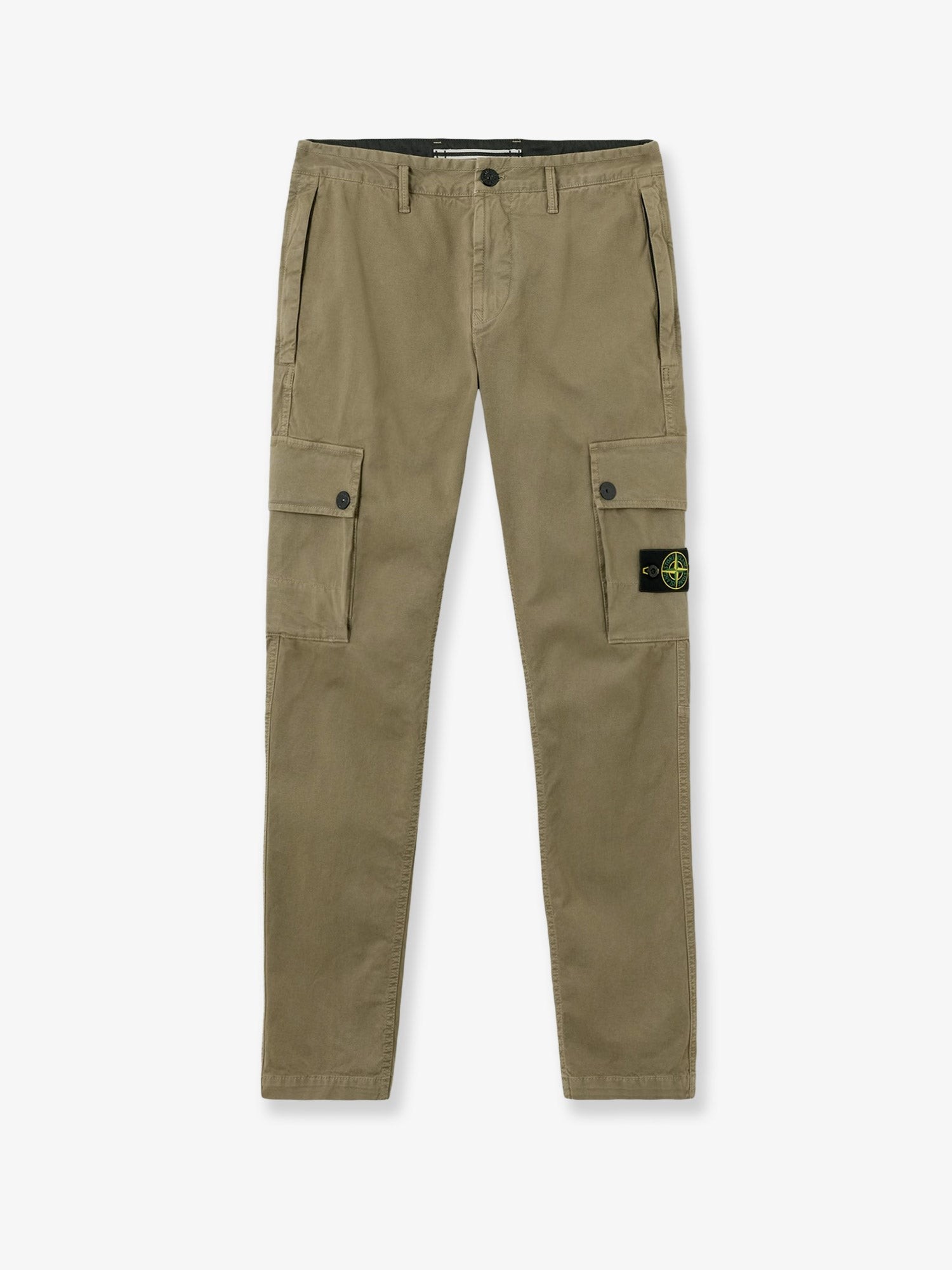 Stone Island Cotton Blend Cargo Trousers