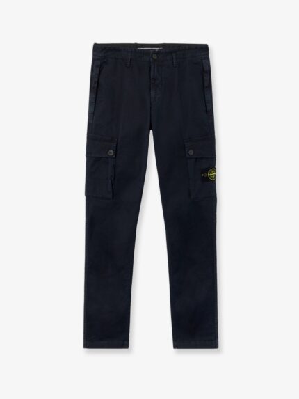 Stone Island Cotton Blend Cargo Trousers