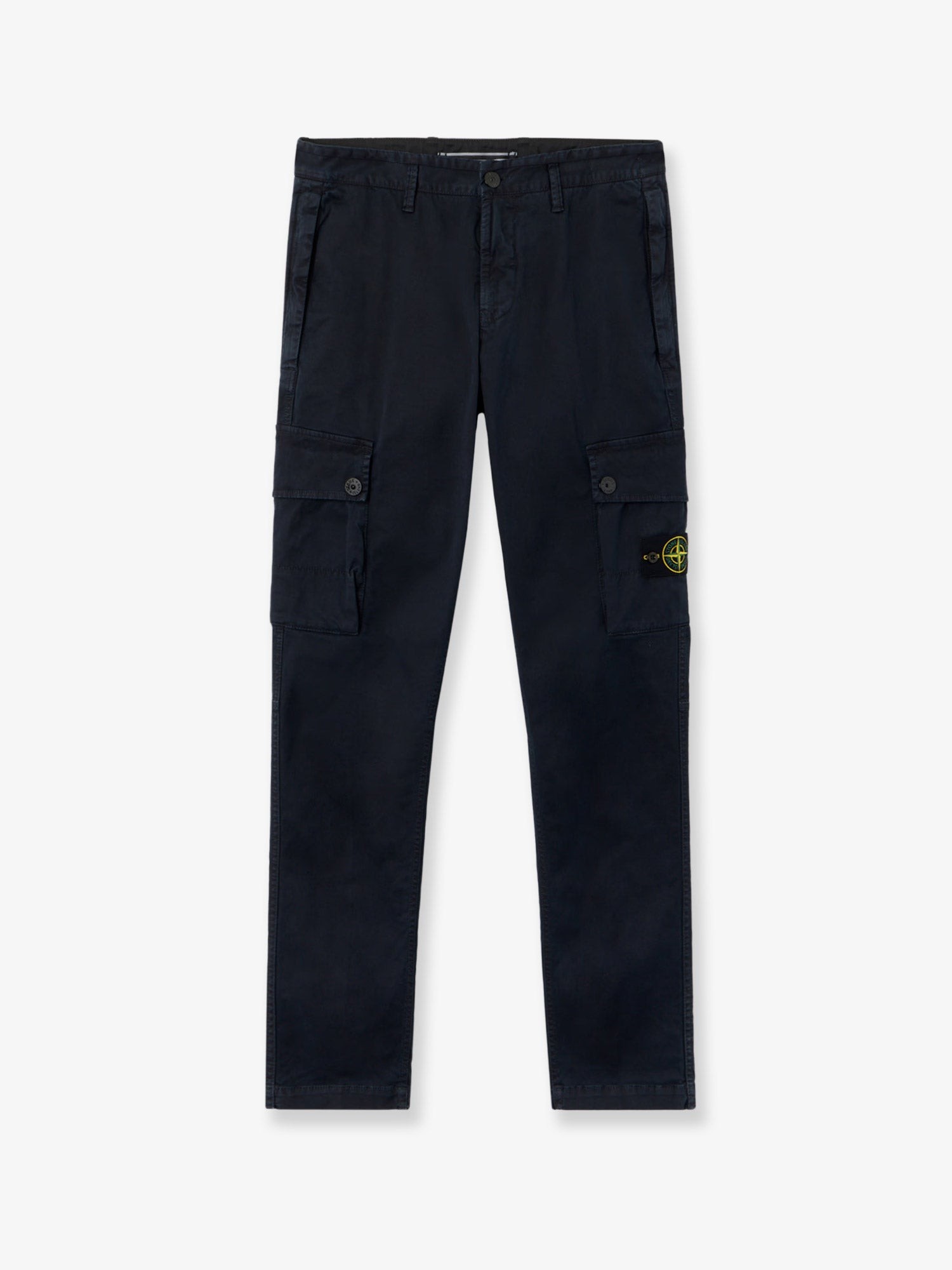Stone Island Cotton Blend Cargo Trousers