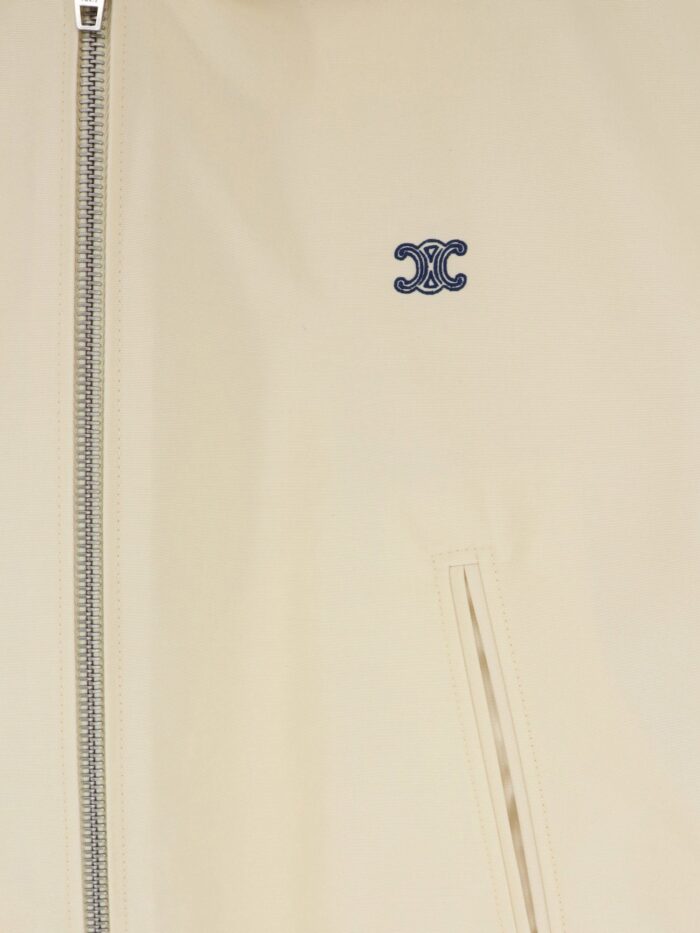 Celine Cotton Blend Jacket With Logo