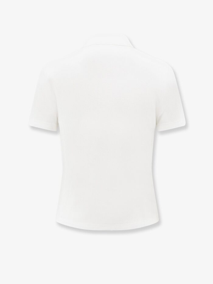 Cotton Blend Polo Shirt With Embroidered Dior Médaillon Logo