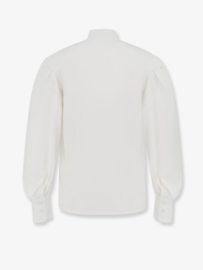 Actualee Cotton Blend Shirt With Padded Shoulders