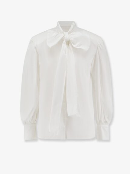Actualee Cotton Blend Shirt With Padded Shoulders