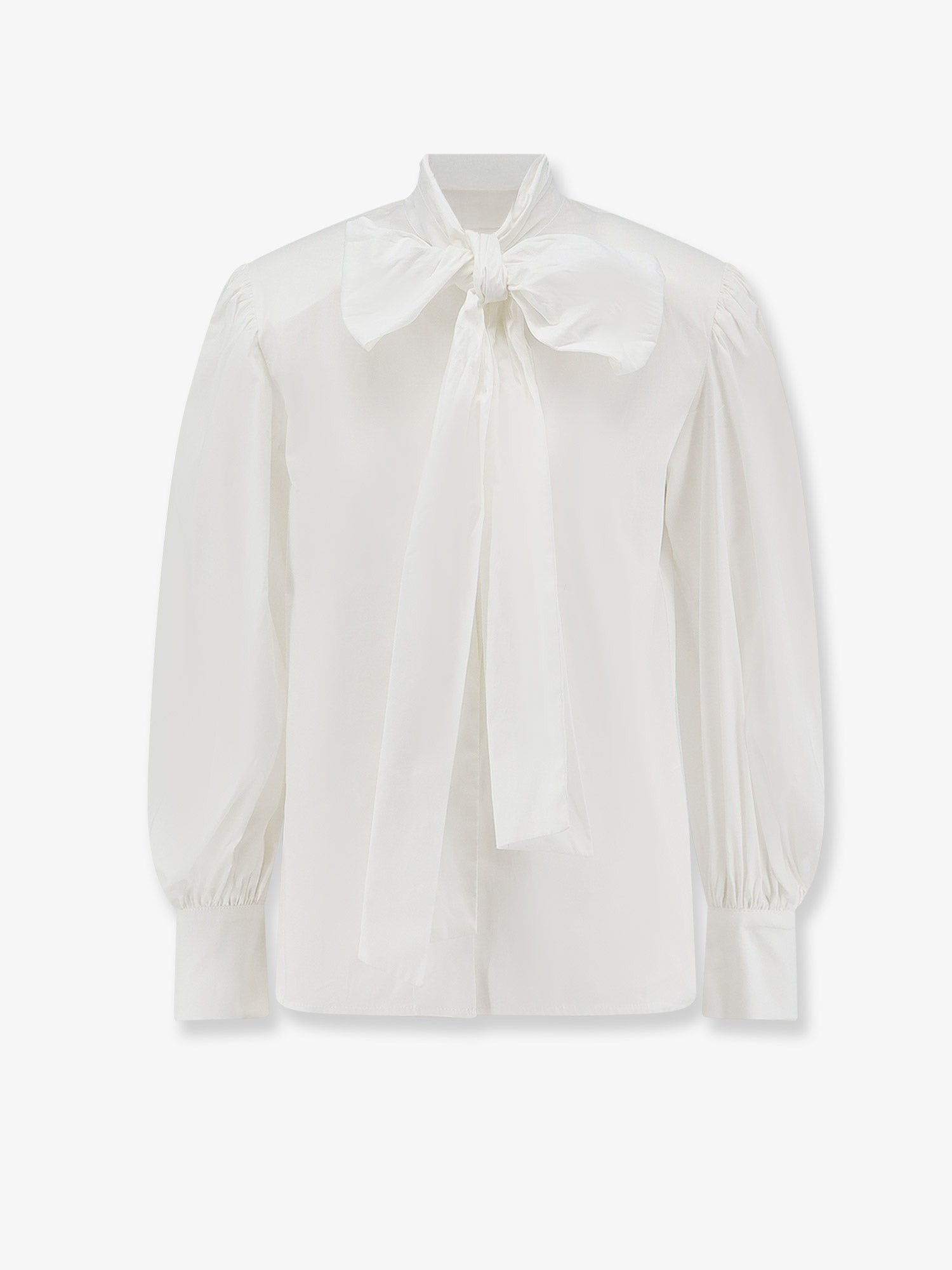 Actualee Cotton Blend Shirt With Padded Shoulders