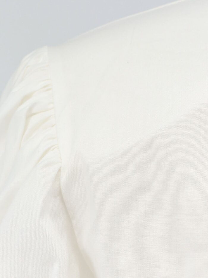 Actualee Cotton Blend Shirt With Padded Shoulders