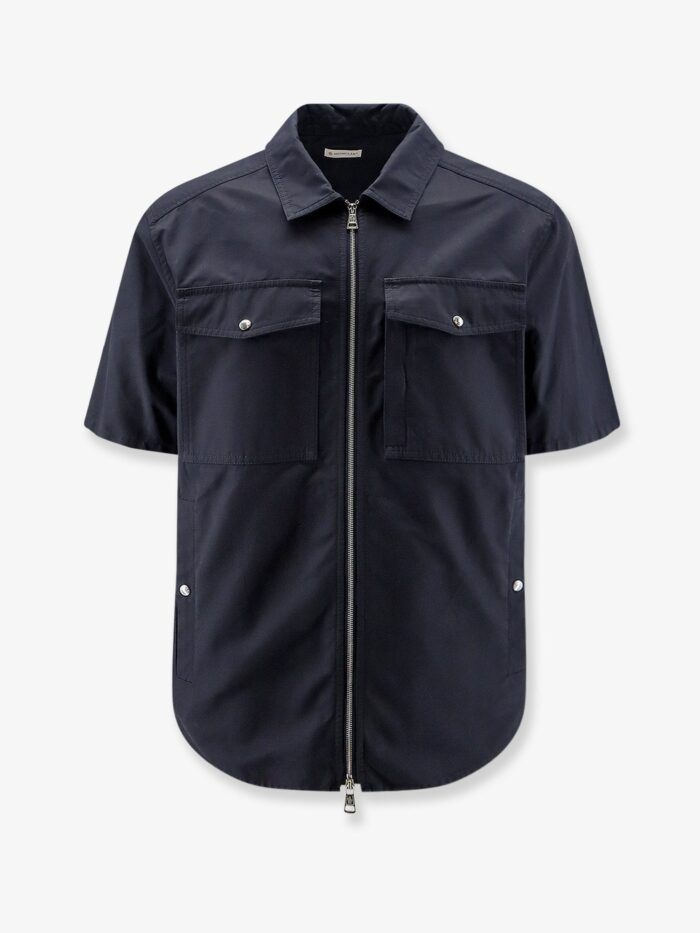 Moncler Cotton Blend Shirt With Zip