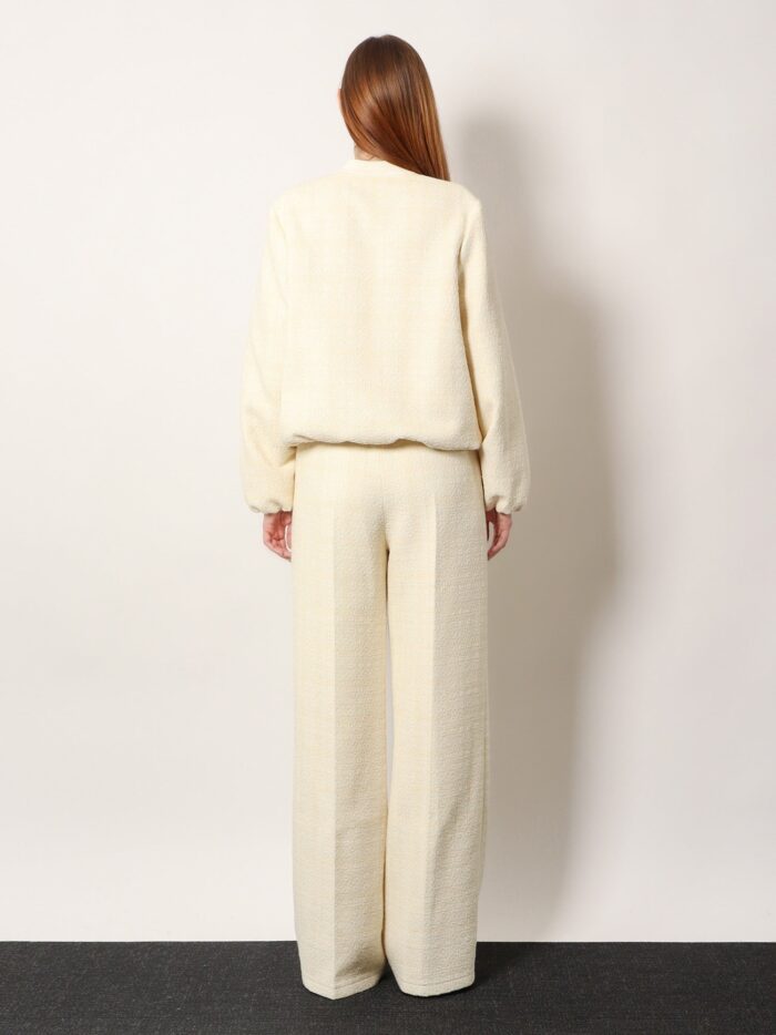 Gucci Cotton Blend Trousers With Checked Pattern