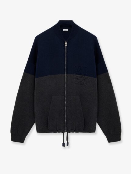 LOEWE Cotton Blend Zip-up Cardigan