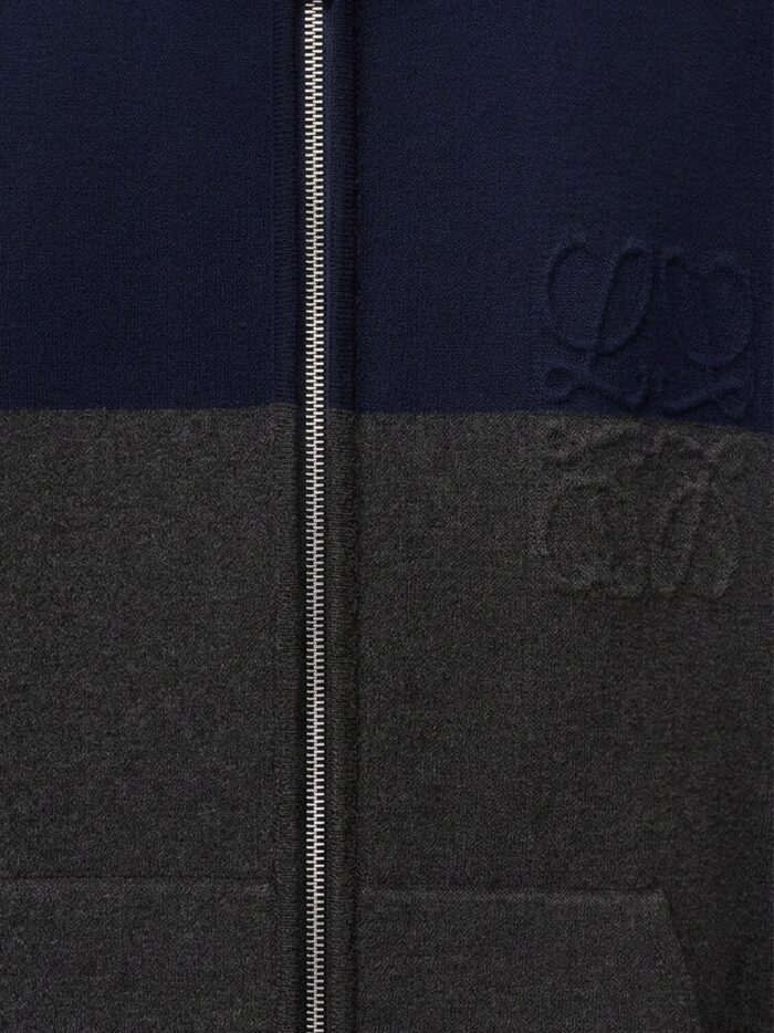 LOEWE Cotton Blend Zip-up Cardigan