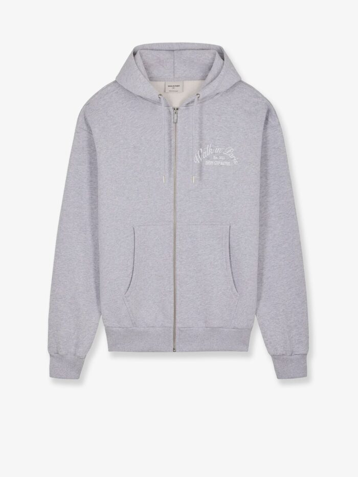 walk in paris cotton blend zip up hoodie WALK IN PARIS Cotton Blend Zip-up Hoodie