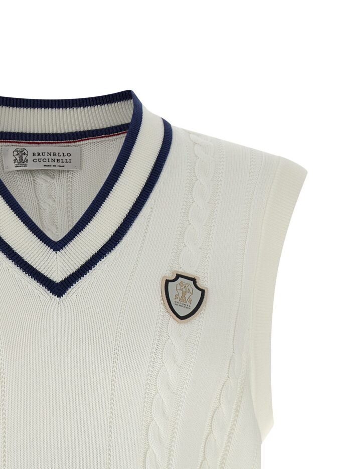 Brunello Cucinelli Cotton Braided Vest