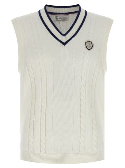 Brunello Cucinelli Cotton Braided Vest