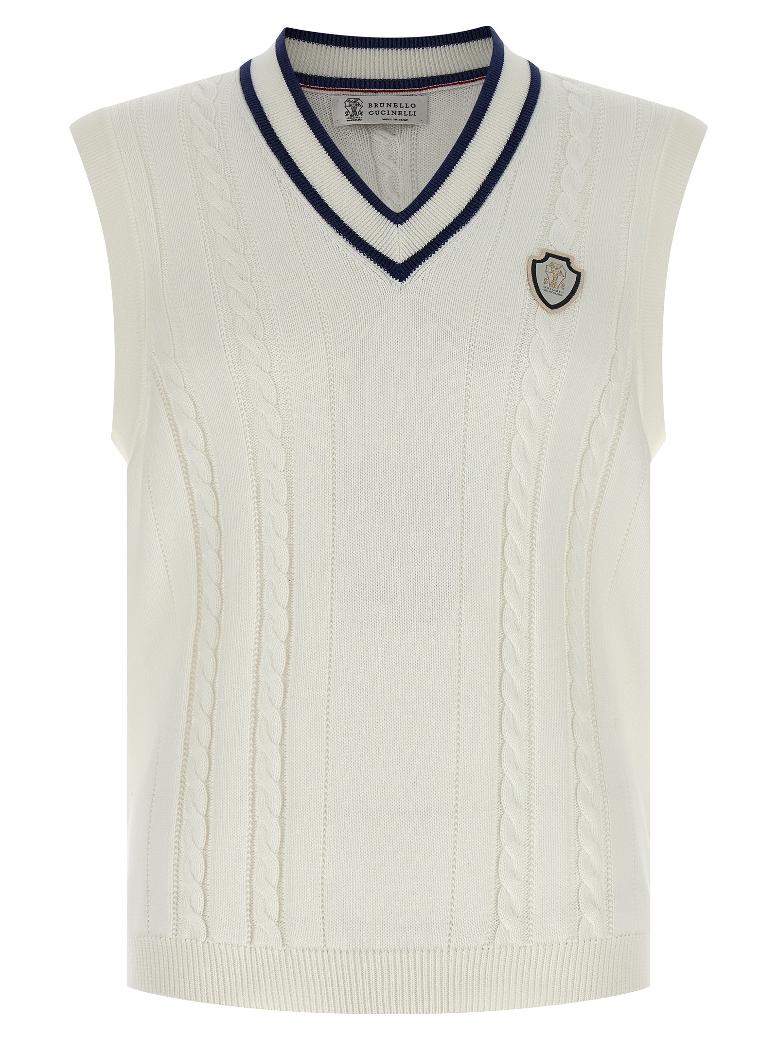 Brunello Cucinelli Cotton Braided Vest