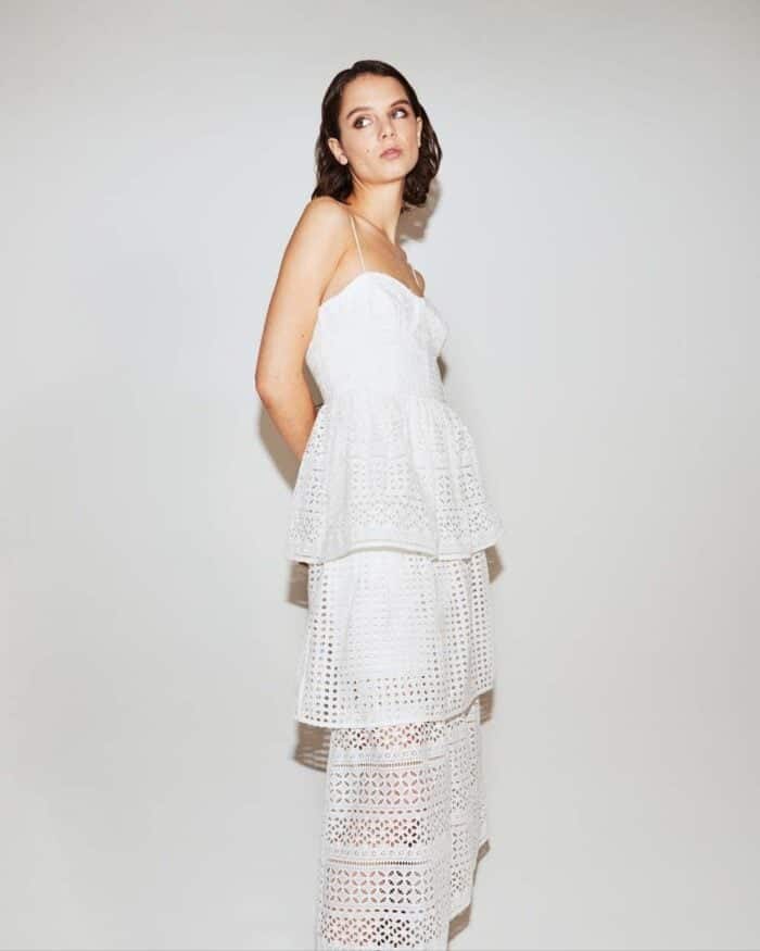 Cotton Broderie Anglaise Dress