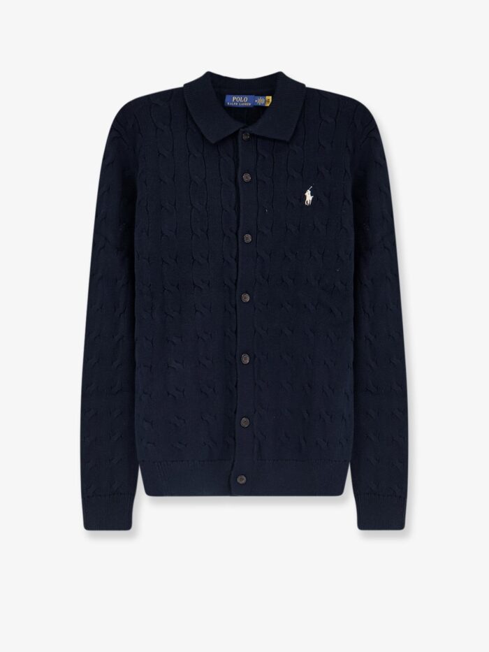 Polo Ralph Lauren Cotton Cardigan With Braided Knit
