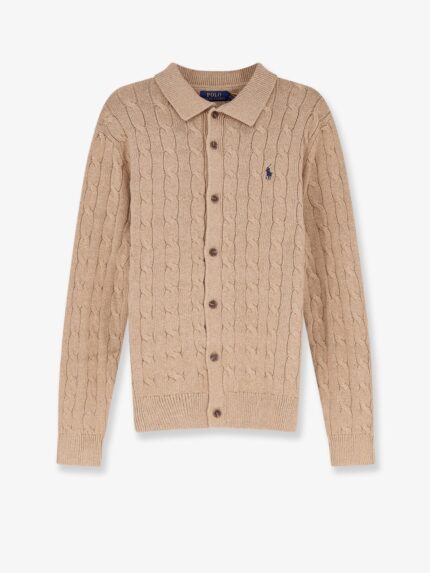 Polo Ralph Lauren Cotton Cardigan With Braided Knit
